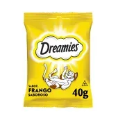 Petisco Dreamies Frango para Gatos Adultos